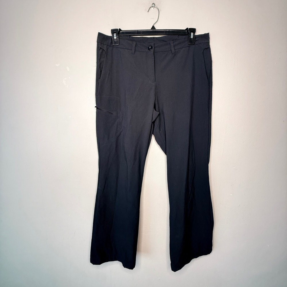 Ex Officio Womens Size 14 Hiking Outdoor Pants Lightweight Nylon Blend  BLACK